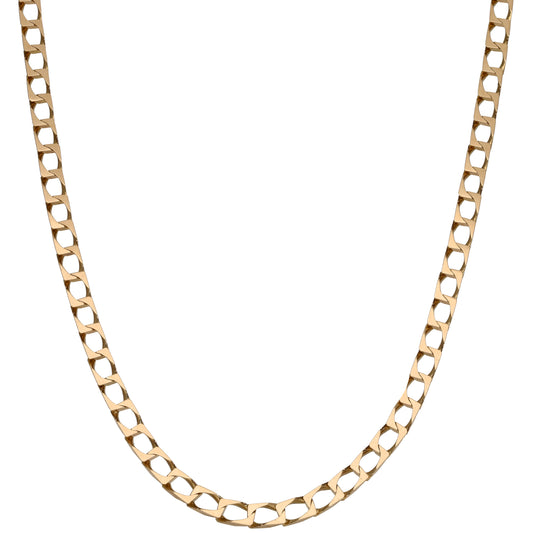 9ct Gold Curb Chain 20"