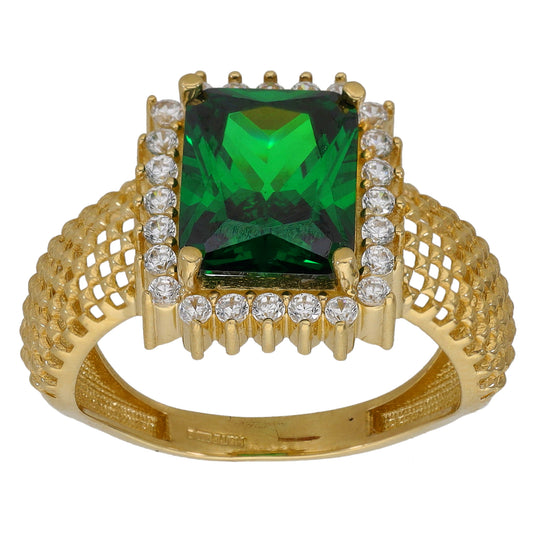 14ct Gold Imitation Dress/Cocktail Ring Size P