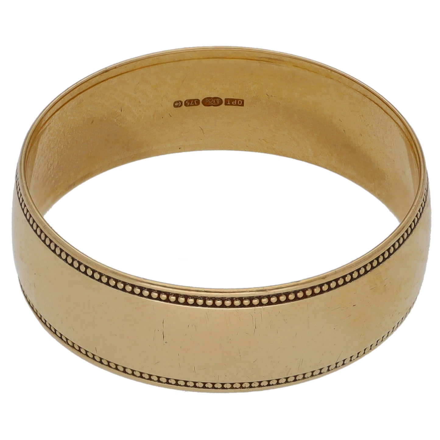 9ct Gold Plain Wedding Ring Size R