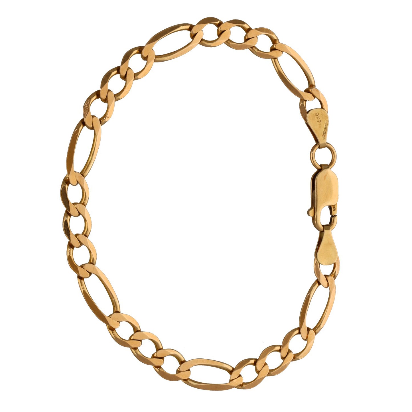 9ct Gold Figaro Bracelet
