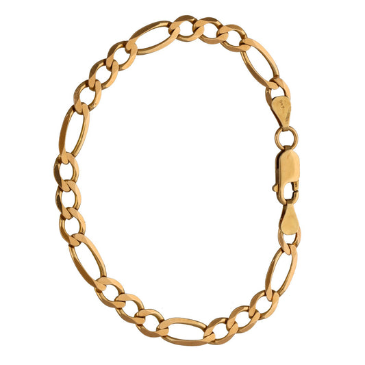 9ct Gold Figaro Bracelet