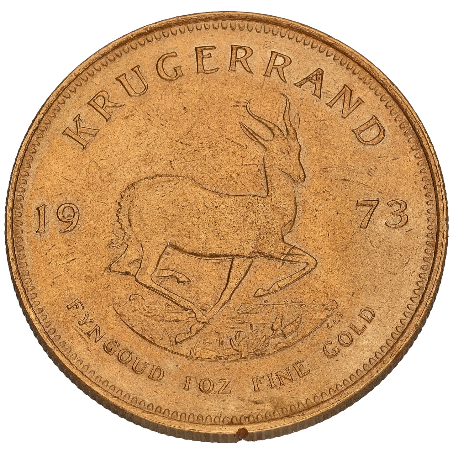 22ct Gold 1 OZ Krugerrand Coin 1973