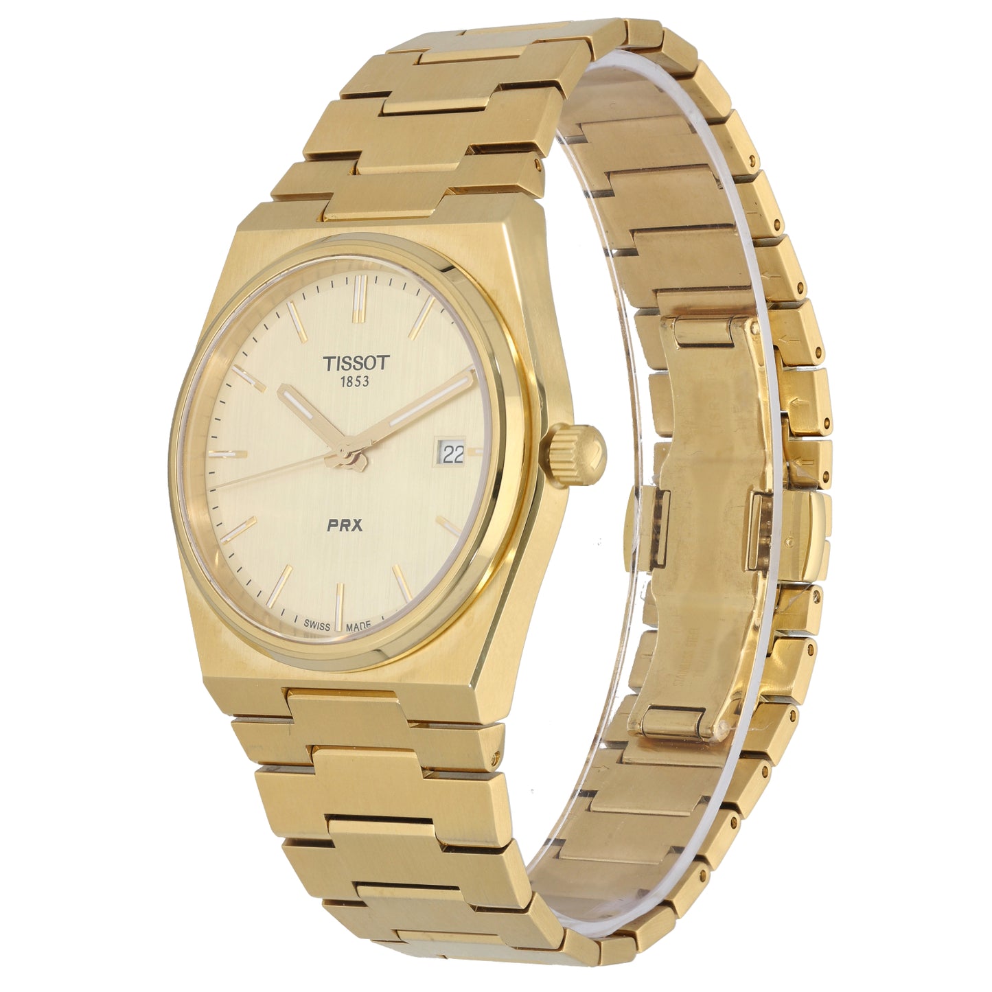 Tissot PRX T137410A 40mm Gold Plated Watch