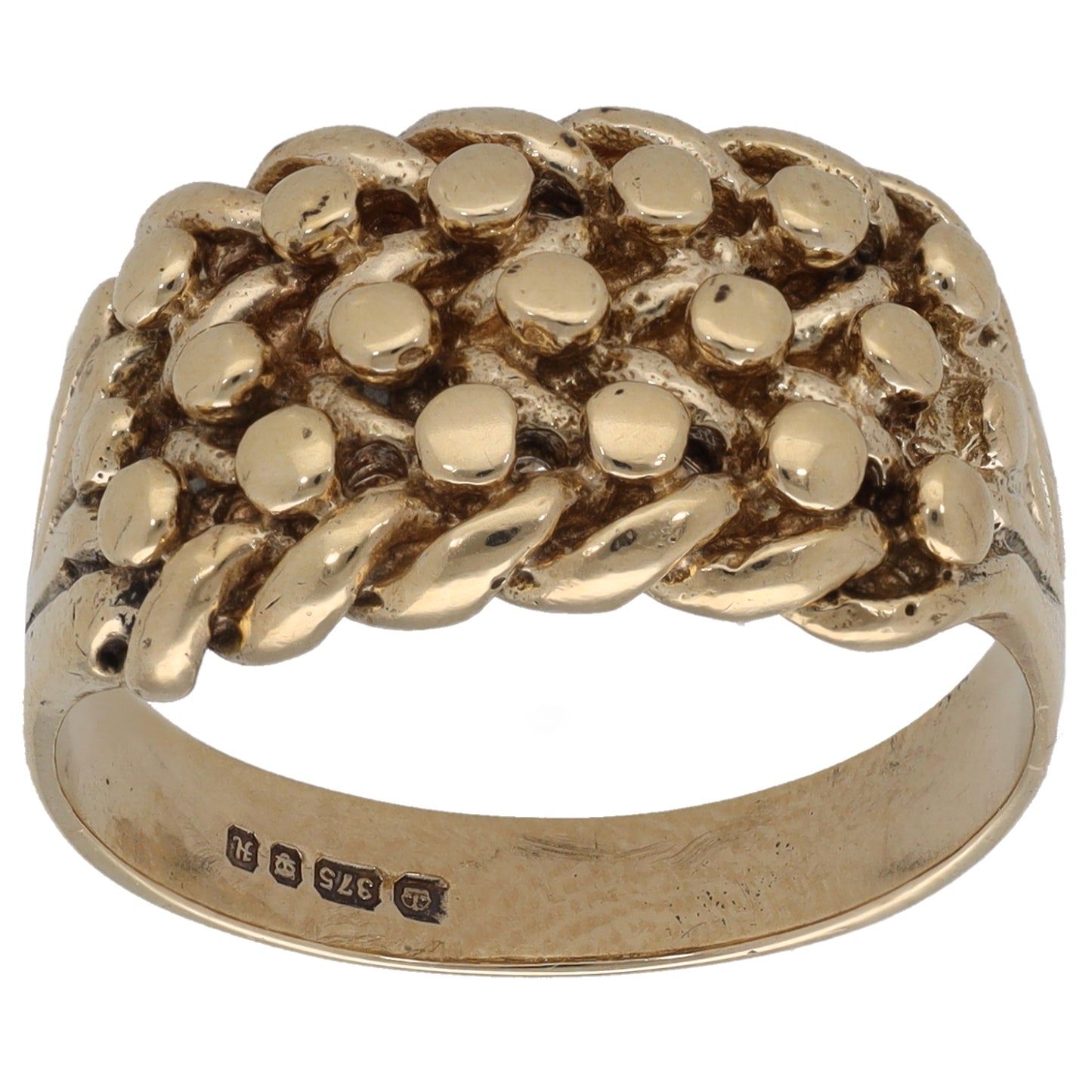 9ct Gold Keeper Ring Size R