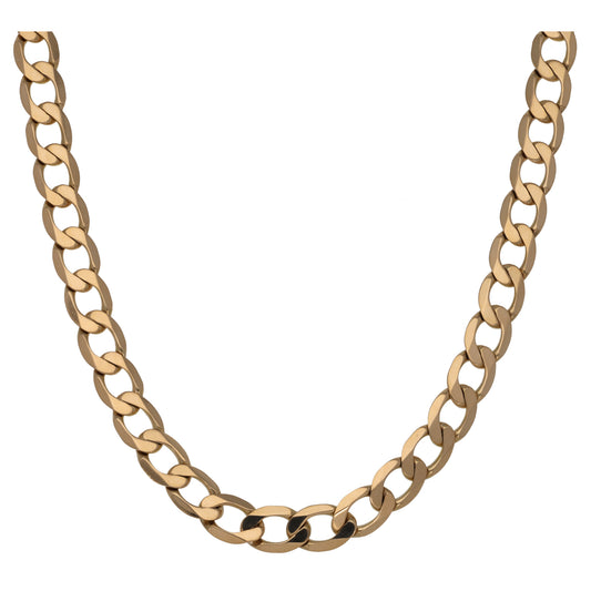 9ct Gold Curb Chain 20"