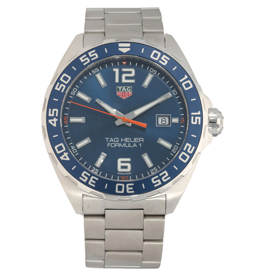 Tag Heuer Formula 1 WAZ1010 43mm Stainless Steel Watch