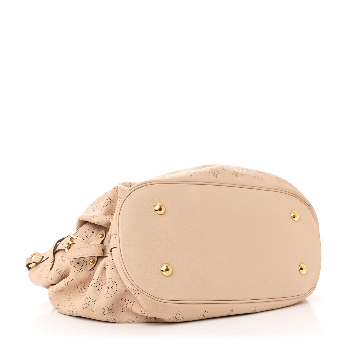 Louis Vuitton Mahina L in Coquille Leather Bag - Beige