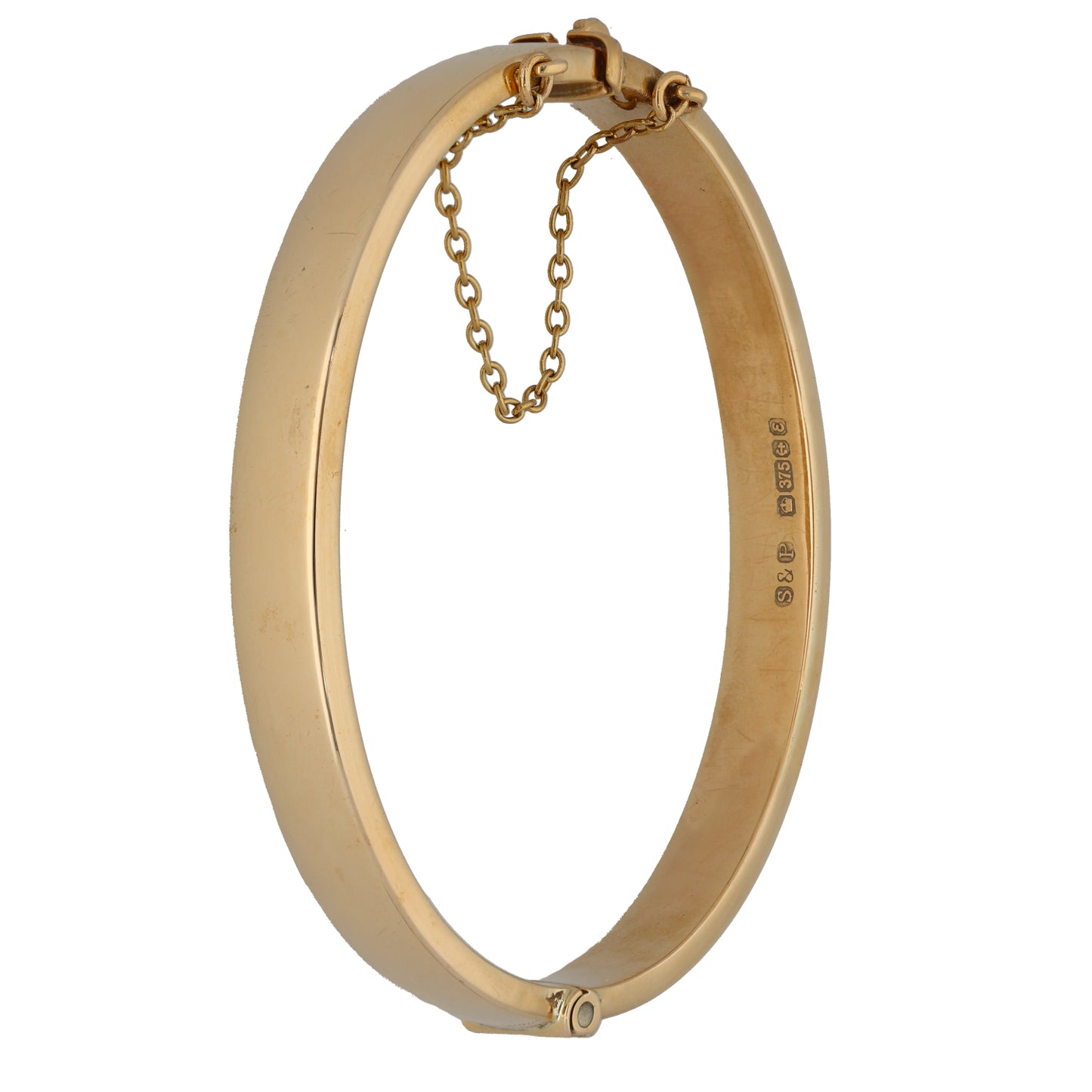 9ct Gold Hinged/Clasp Bangle