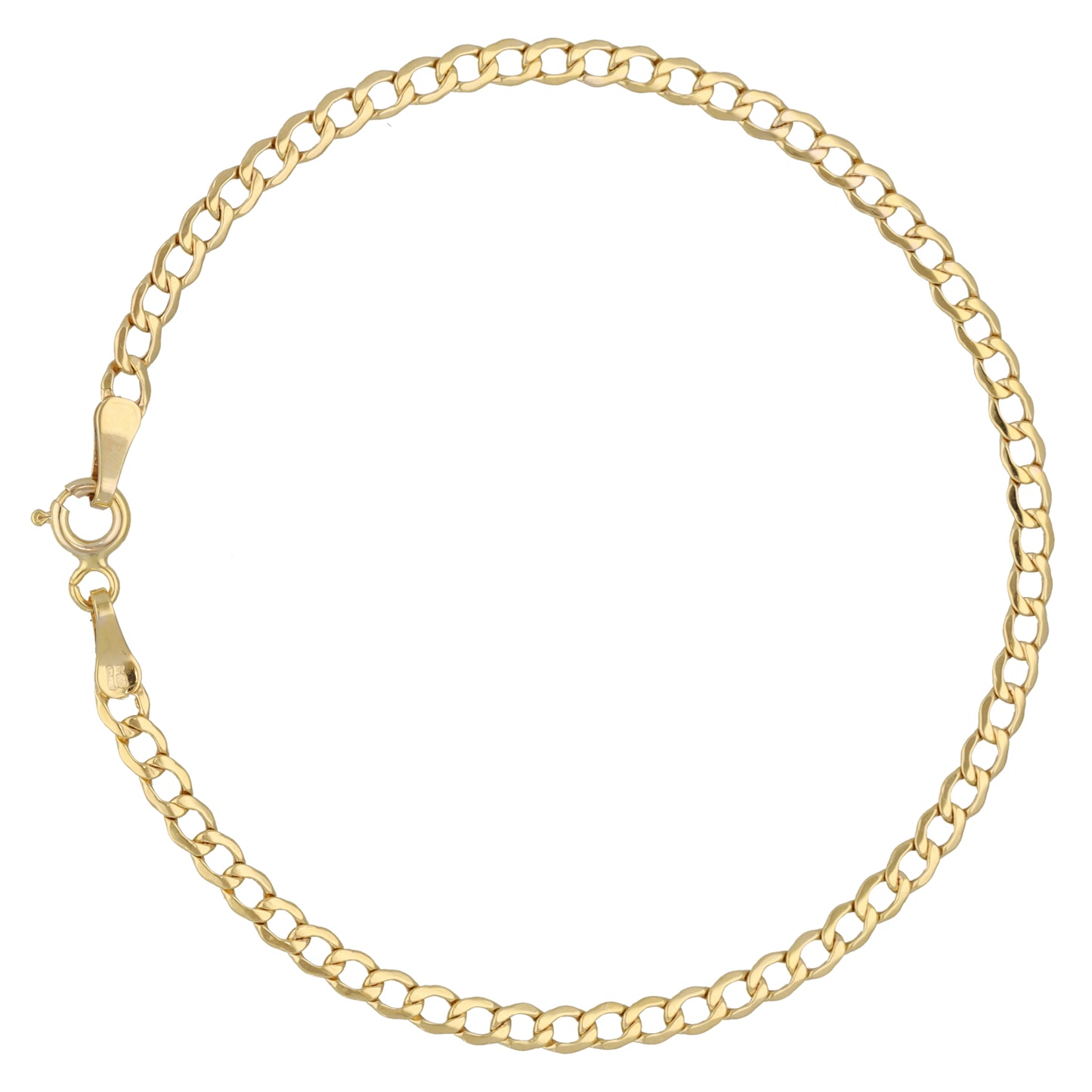 New 9ct Gold Curb Bracelet