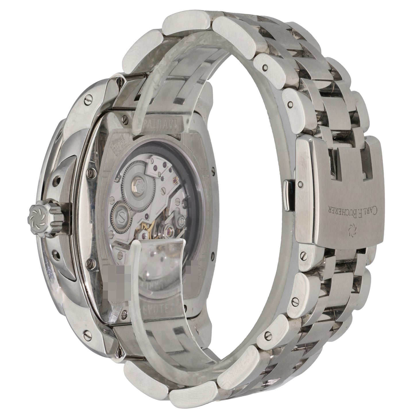 Carl F. Bucherer Patravi EvoTec DayDate 10625.08 444mm Stainless Steel Watch