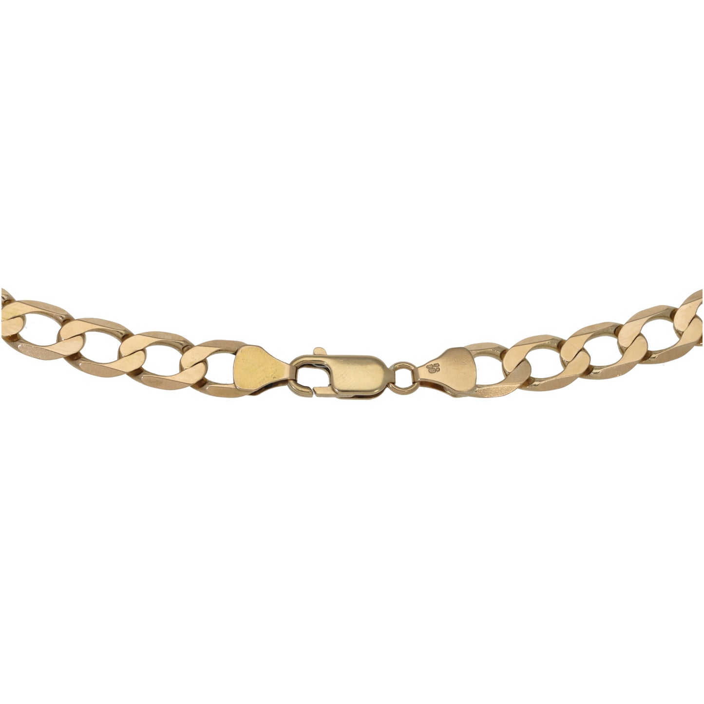9ct Gold Curb Chain 22"