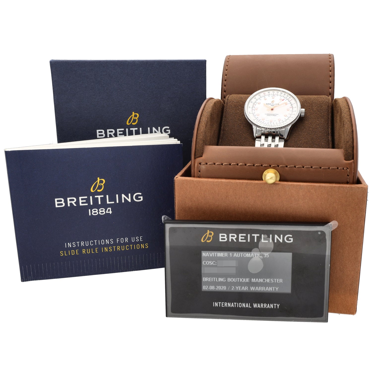 Breitling Navitimer A17395 35mm Stainless Steel Watch H&T