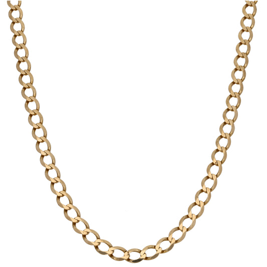9ct Gold Curb Chain 20"