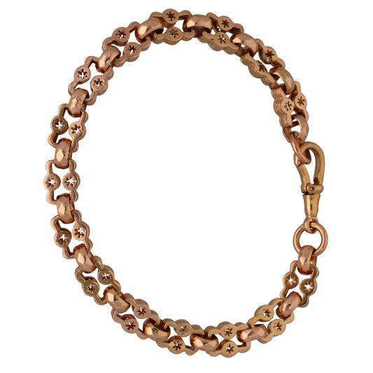 9ct Rose Gold Fancy Bracelet