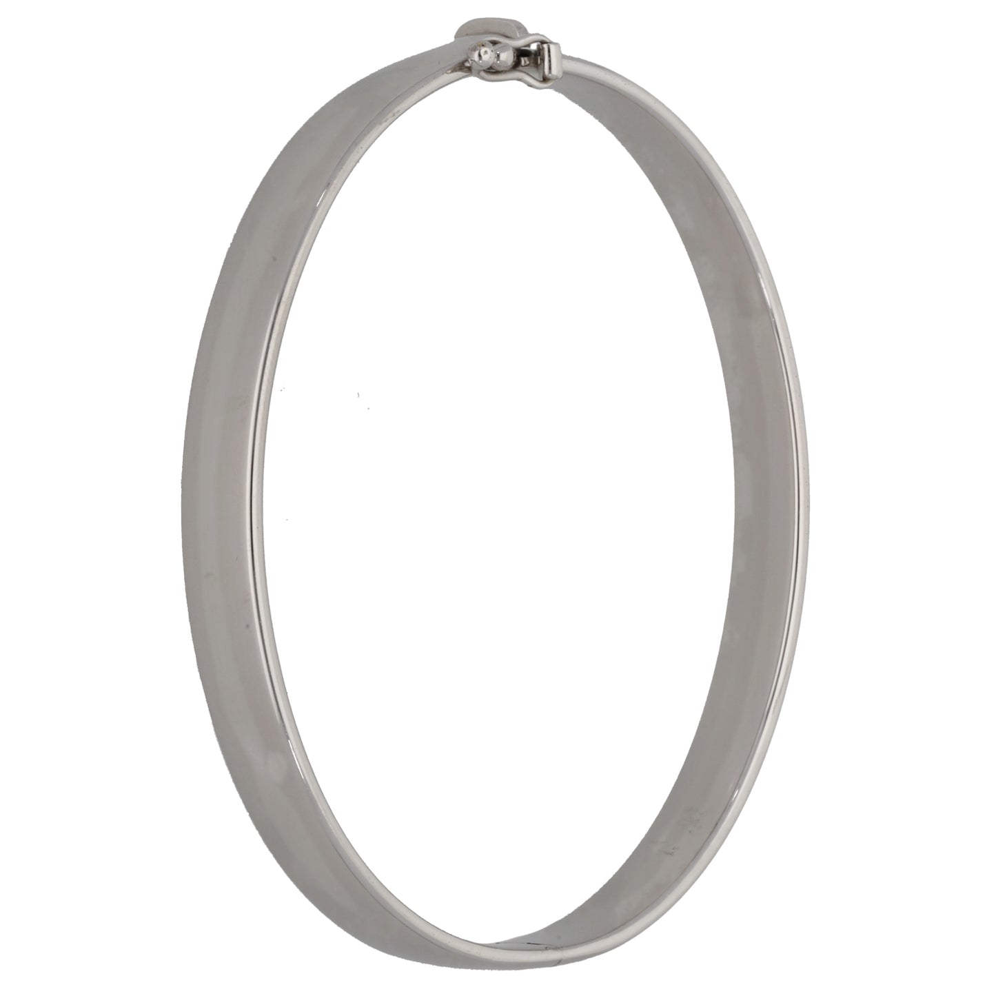 9ct White Gold Hinged/Clasp Bangle