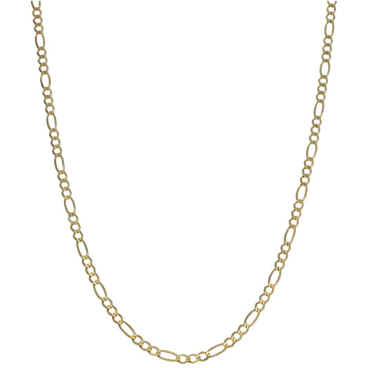 9ct Gold Figaro Chain 18"