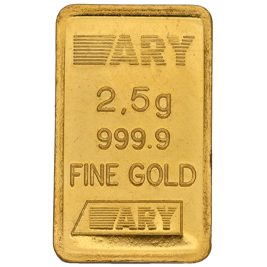 24ct 2.5g Gold Bar