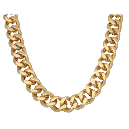 18ct Gold Hollow Curb Chain