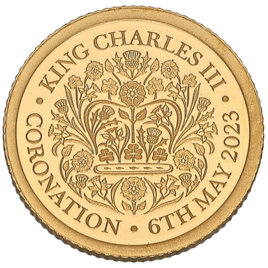 22ct Gold King Charles III Coronation Eighth Sovereign Coin 2023