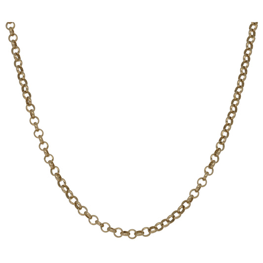 9ct Gold Belcher Chain 18"