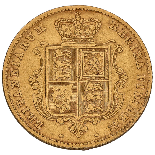 22ct Queen Victoria Half Sovereign Coin 1861