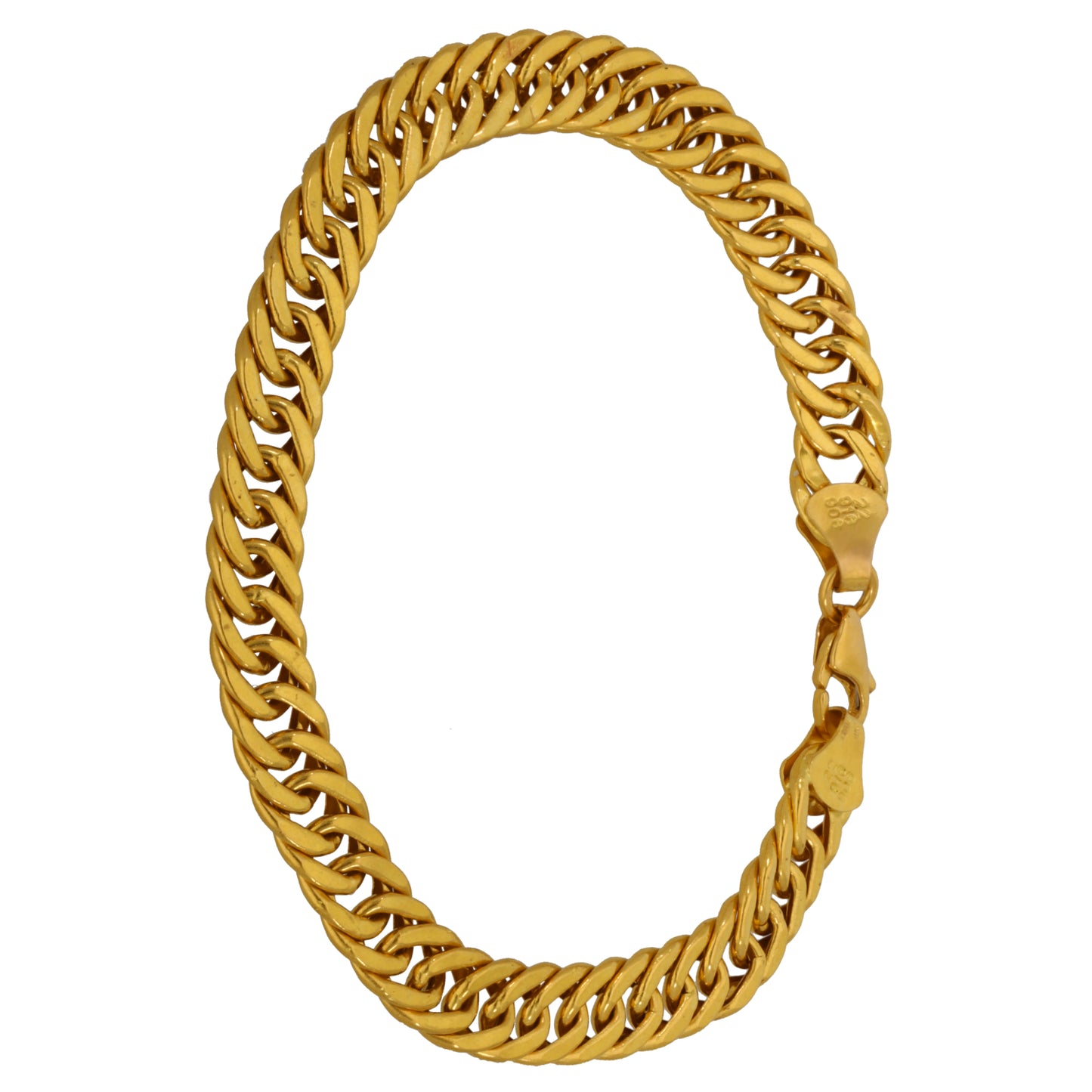 22ct Gold Double Curb Bracelet