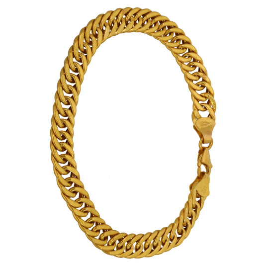 22ct Gold Double Curb Bracelet