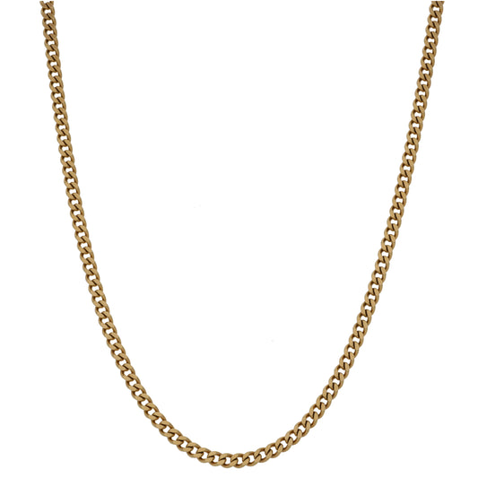 9ct Gold Curb Chain 20"