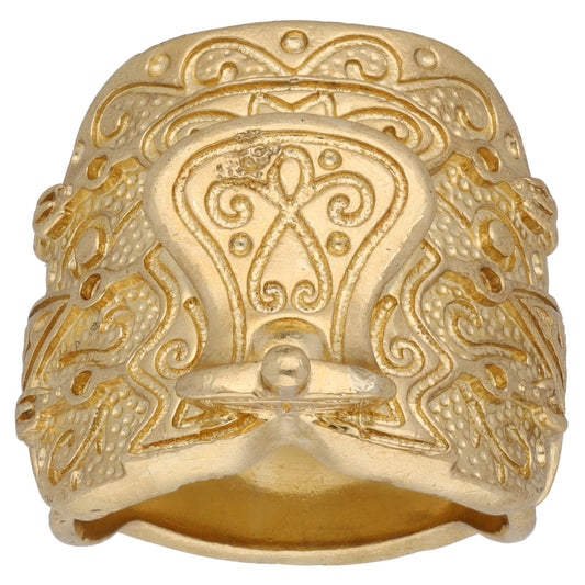 9ct Gold Saddle Ring Size P