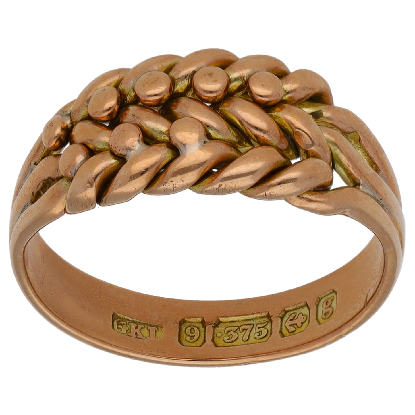 9ct Gold Keeper Ring Size O