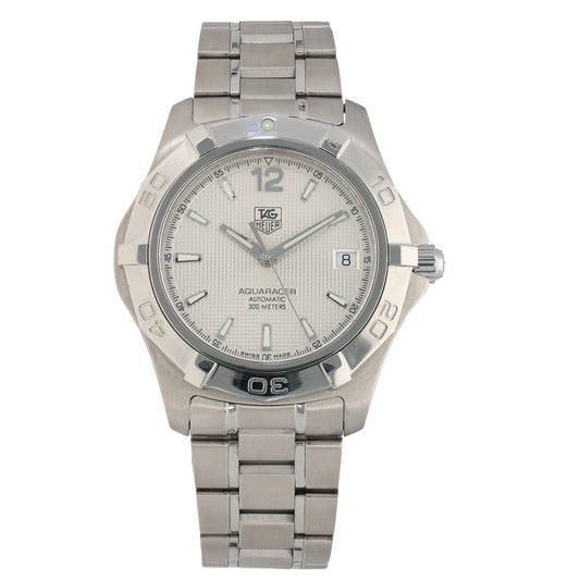 Tag Heuer Aquaracer WAF2111, white, stainless steel, Automatic 