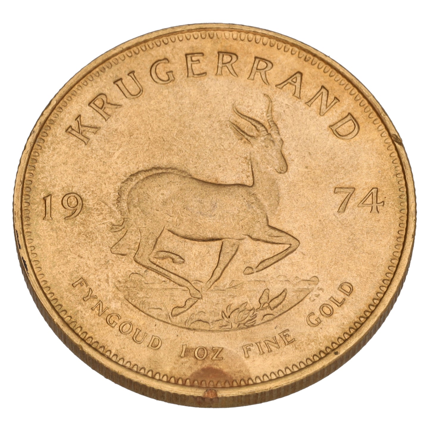 22ct Gold 1 OZ Krugerrand Coin 1974