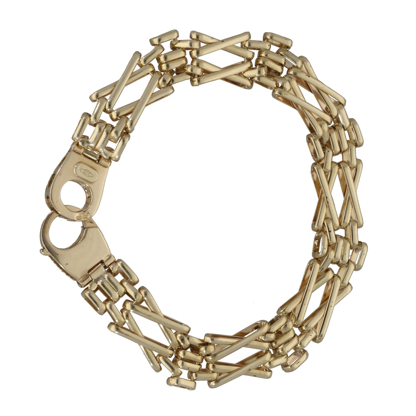 9ct Gold Gate Bracelet