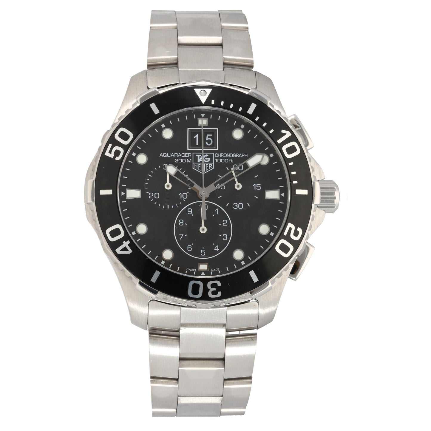 Tag Heuer Aquaracer CAN1010 43mm Stainless Steel Watch