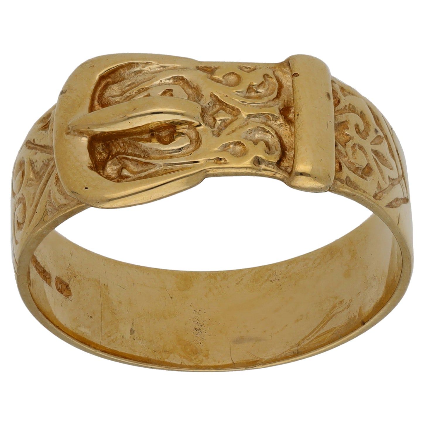 9ct Gold Buckle Ring Size Y