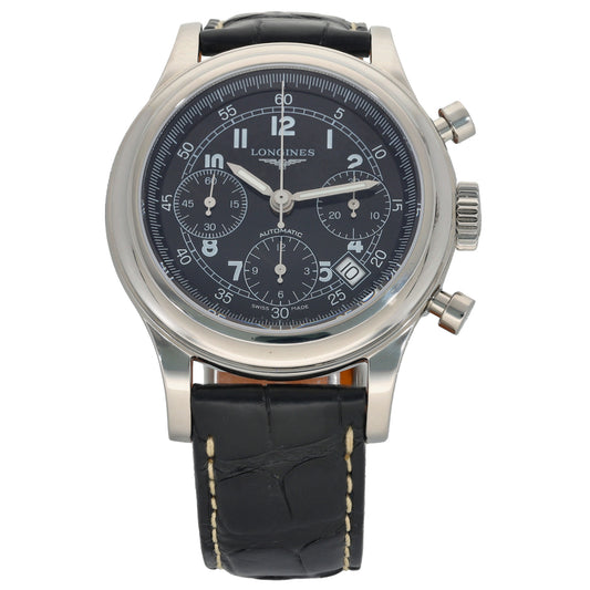 Longines Heritage L2.745.4 41mm Stainless Steel Watch