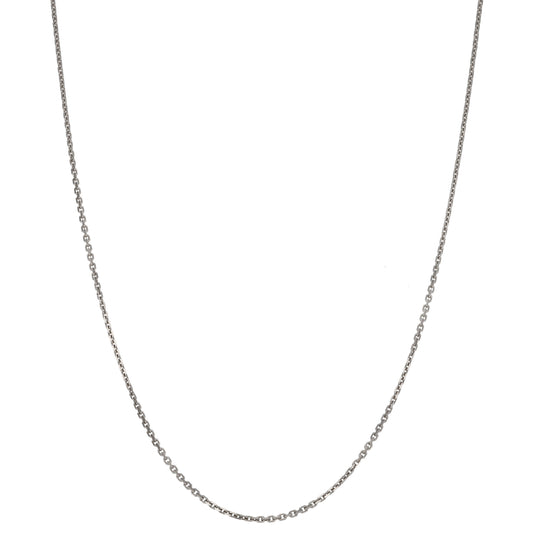 18ct White Gold Belcher Chain 18"
