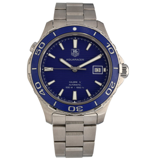 Tag Heuer Aquaracer WAK2111 41mm Stainless Steel Watch