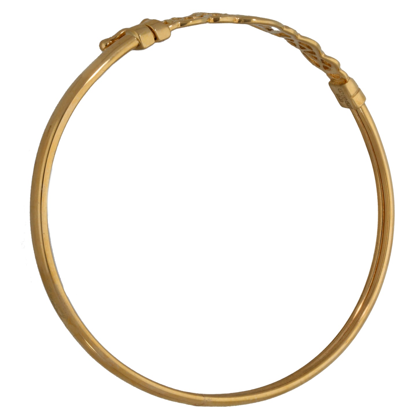 9ct Gold Hinged/Clasp Bangle