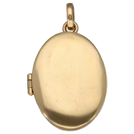 9ct Gold Plain Locket Pendant