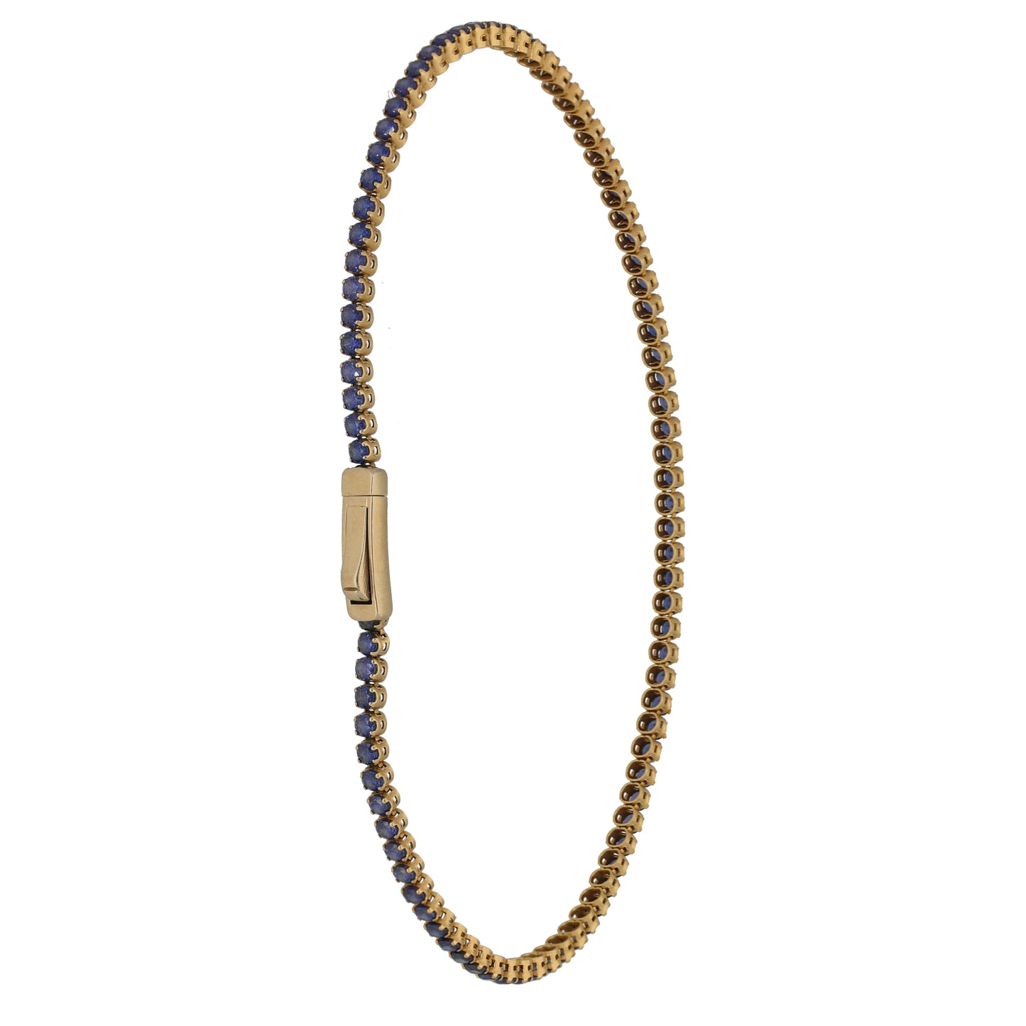 14ct Gold Imitation Gems Line/Tennis Bracelet