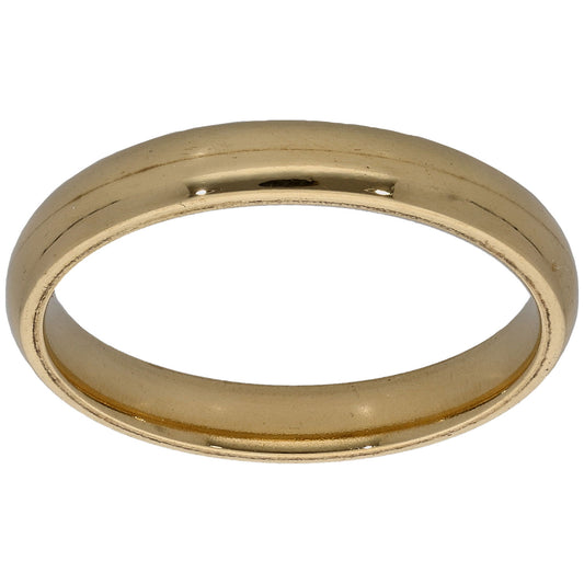 18ct Gold Plain Wedding Ring Size O