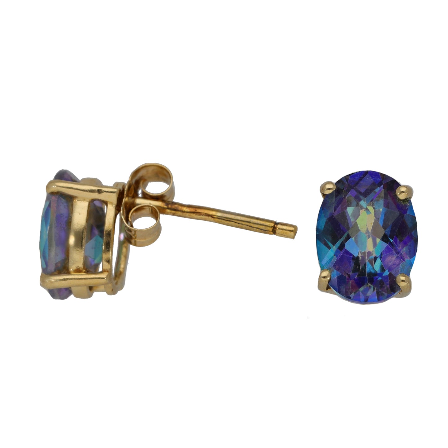 14ct Gold Coated Topaz Dress/Cocktail Earrings