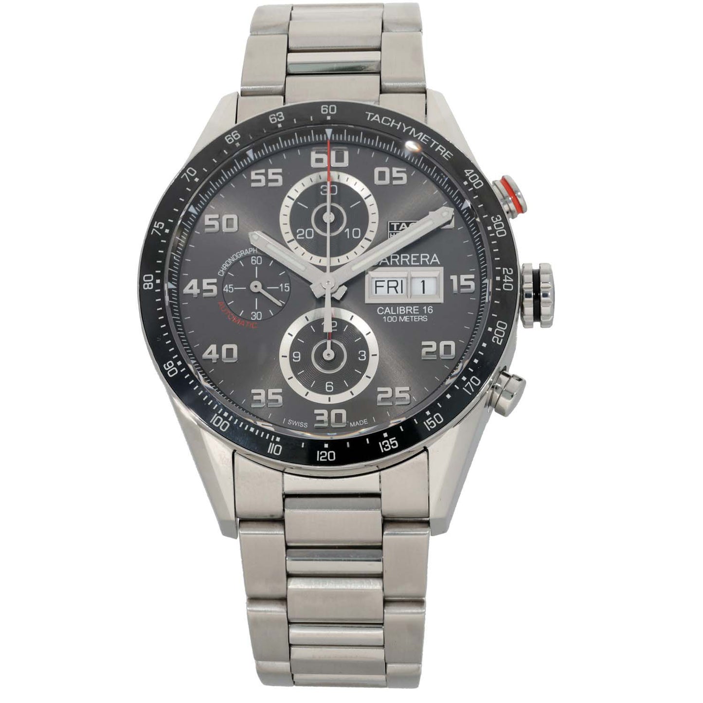 Tag Heuer Carrera CV2A1U 43mm Stainless Steel Watch