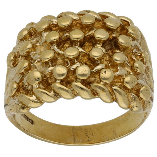 9ct Gold Keeper Ring Size R