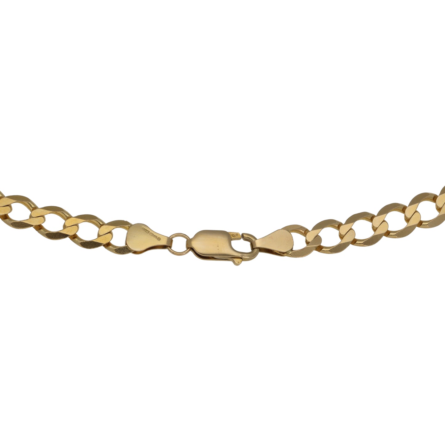 9ct Gold Curb Chain 22"