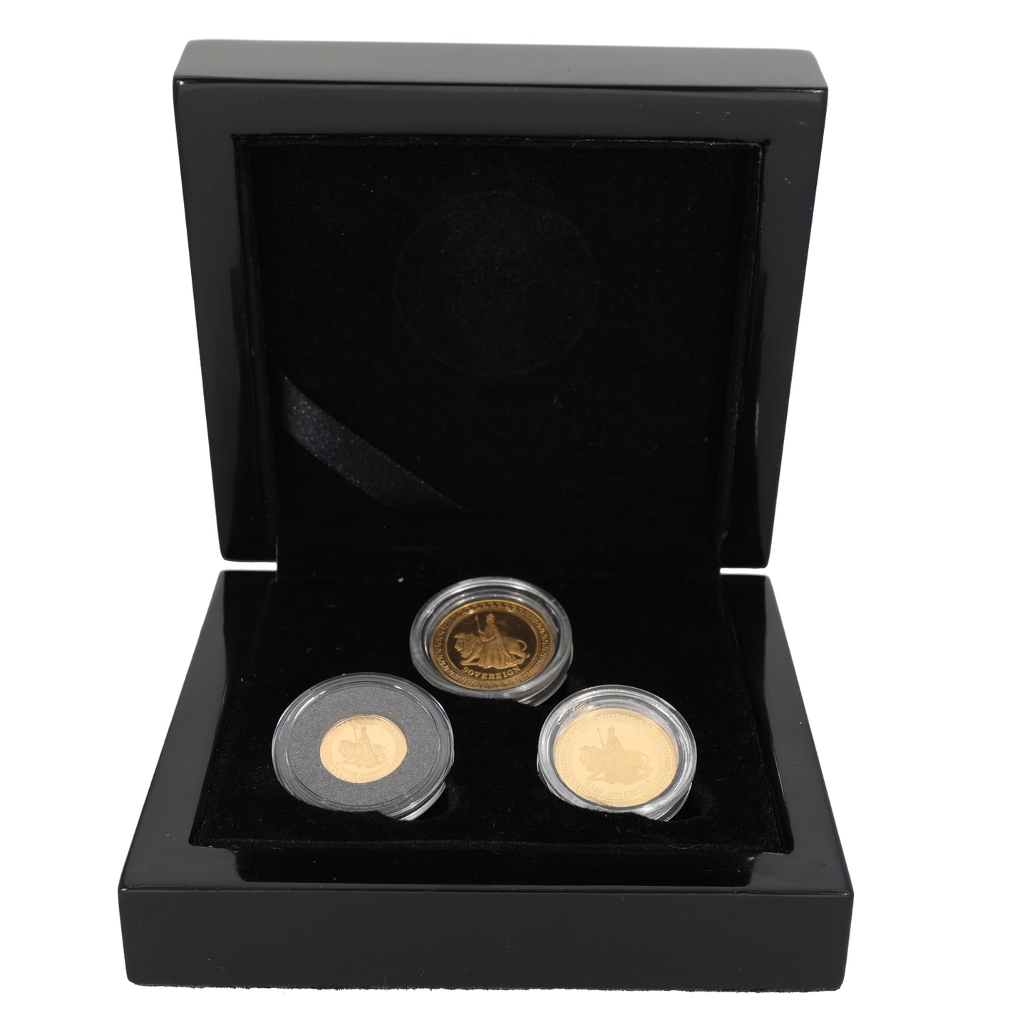 22ct Gold Elizabeth & The Lion Sovereign Coin Set 2015