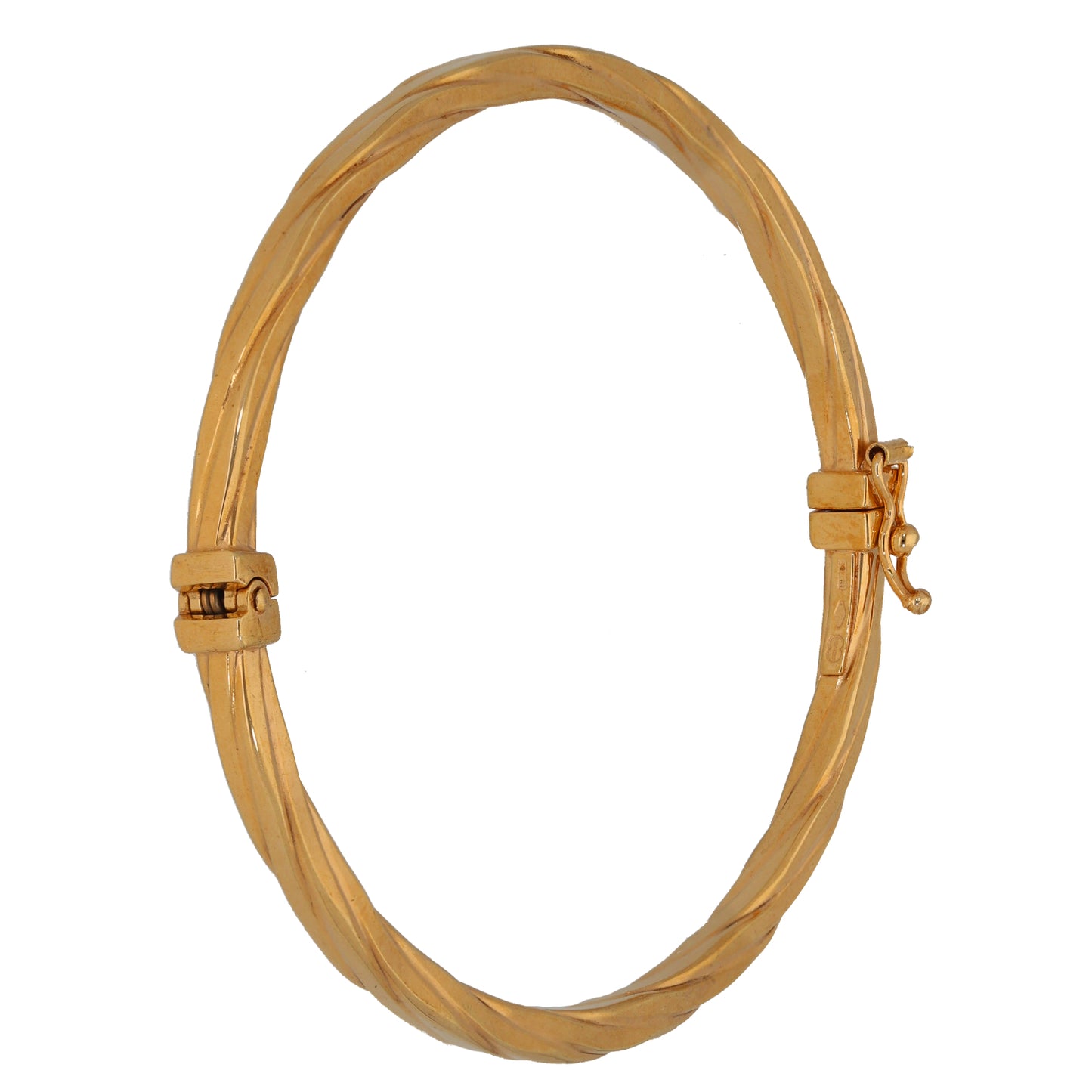 9ct Gold Hinged/Clasp Bangle