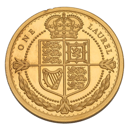 22ct Gold Queen Elizabeth II One Laurel Coin 2019