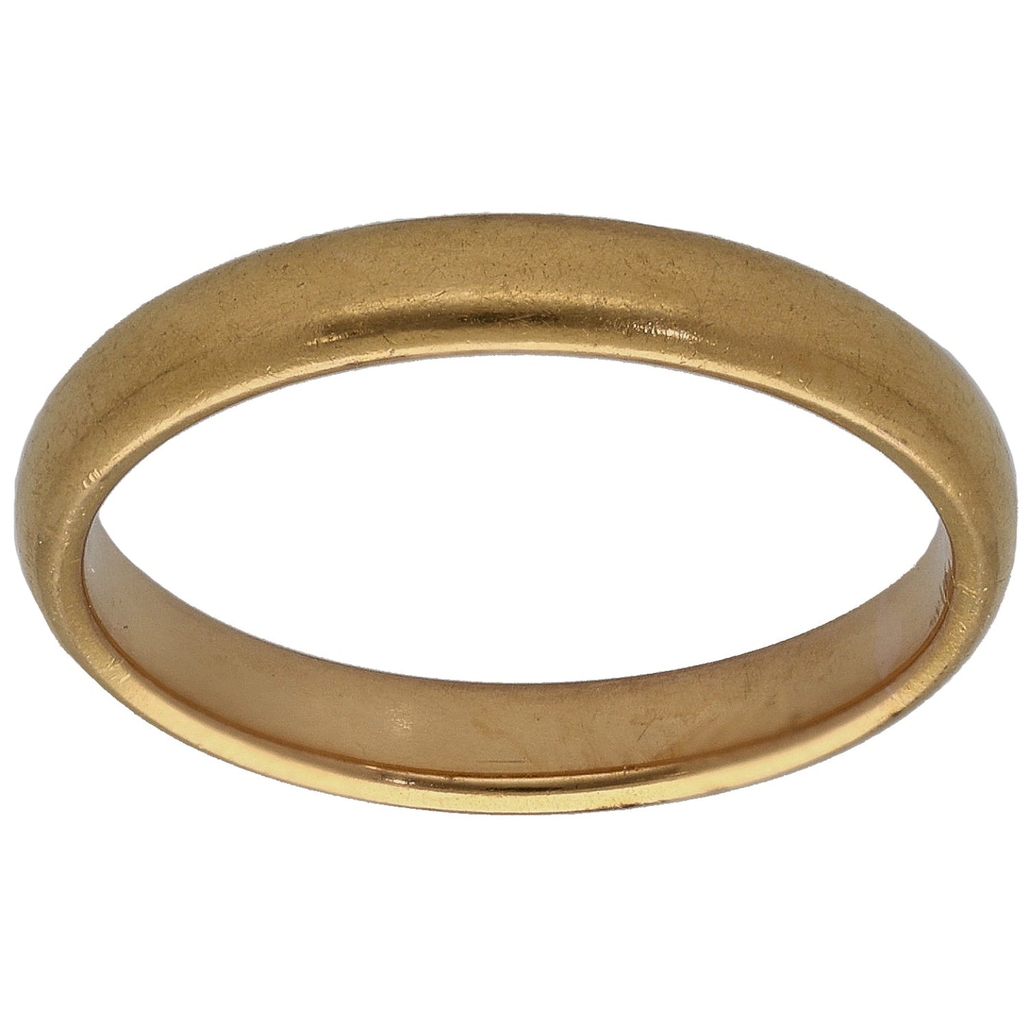 22ct Gold Plain Wedding Ring Size L